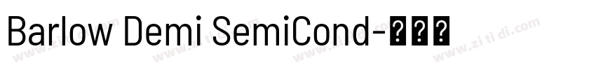Barlow Demi SemiCond字体转换